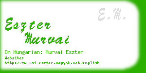 eszter murvai business card